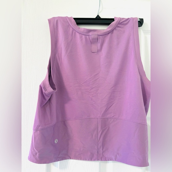 EUC Lululemon Mesh Back Cropped Tank Top size 6 - Picture 3 of 3